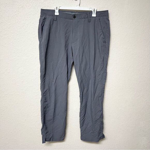 Under Armour UA Drive Golf Pants Mens Size 38x30 Gray Stretch Performance